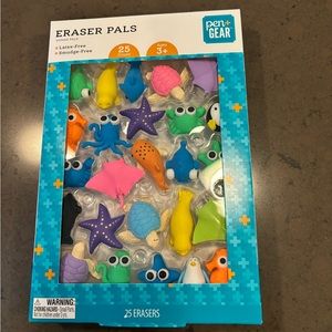 NWT Eraser Pals - 25 Erasers